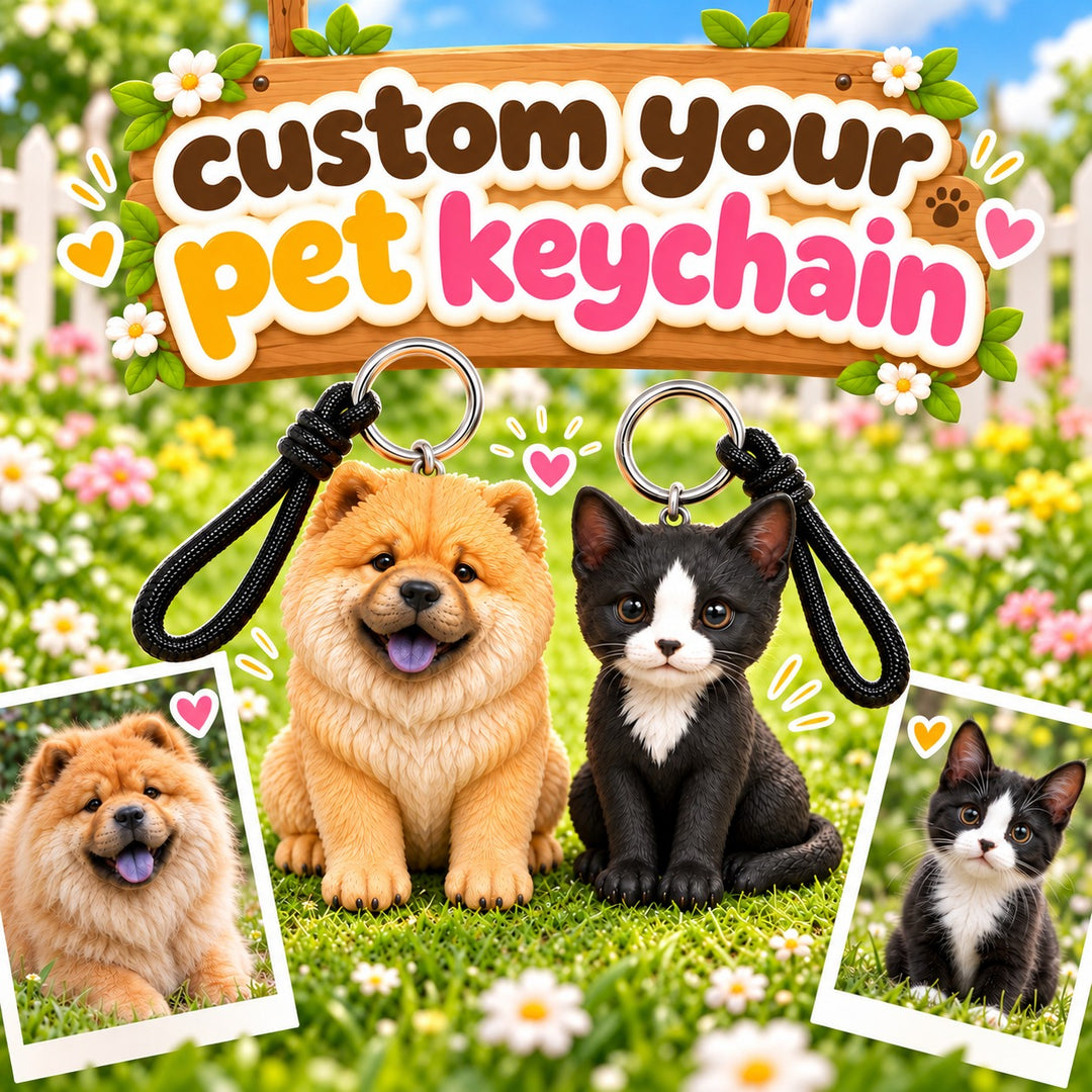 Custom Pet Keychain | Carry a Miniature Version of Your Furry Friend
