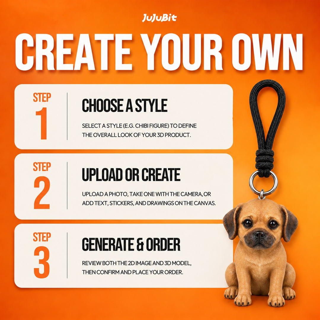 Custom Pet Keychain | Carry a Miniature Version of Your Furry Friend