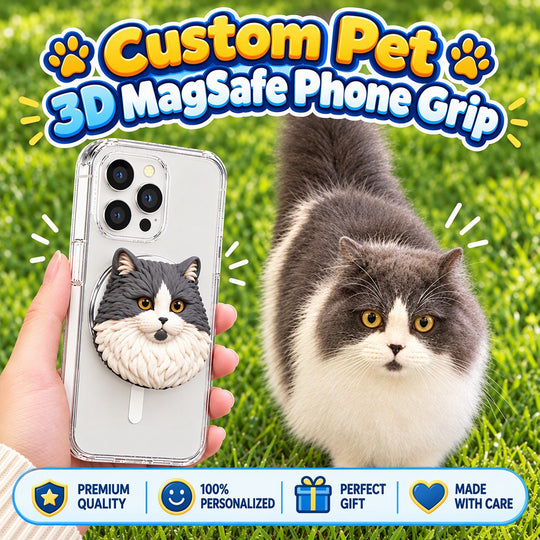 Custom Pet MagSafe Phone Grip | Keep Your Furry Friend Close Everywhere