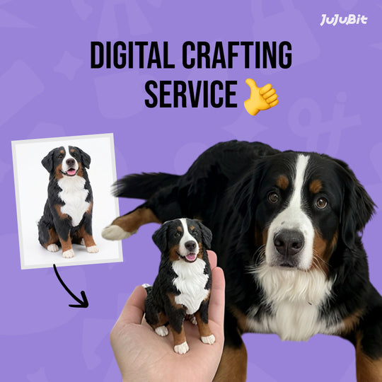 Custom pet memorial figurine - realistic 3D printed cat dog sculpture
