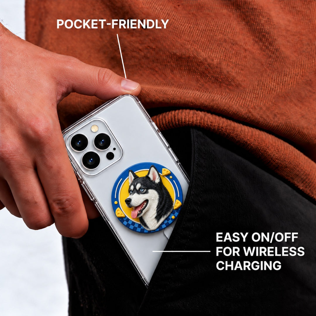 Custom Pet Portrait MagSafe Grip | Keep Your Furry Friend Close Anytime