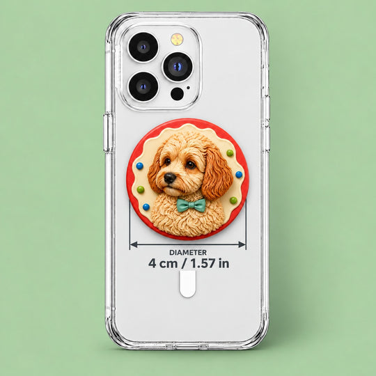 Custom Pet Portrait MagSafe Grip | Keep Your Furry Friend Close Anytime