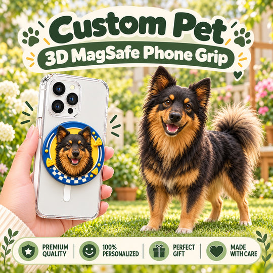 Custom Pet Portrait MagSafe Grip | Keep Your Furry Friend Close Anytime