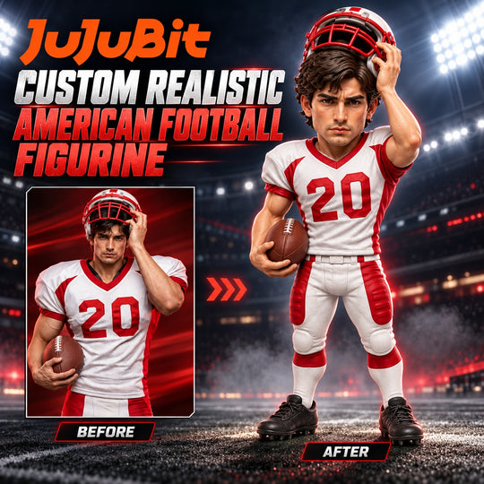 Custom Realistic American Football Figurine | Bring Your Game to Life