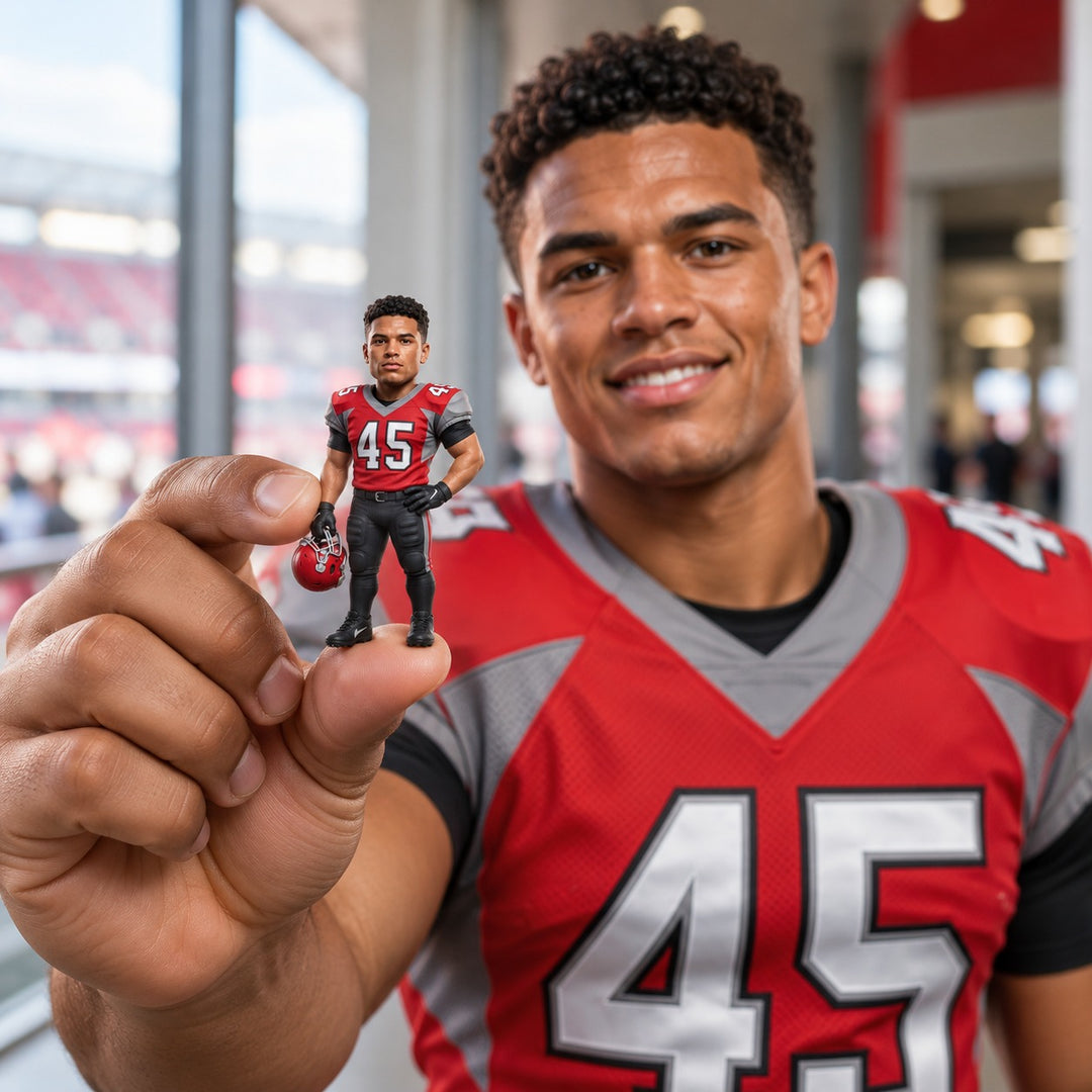 Custom Realistic American Football Figurine | Bring Your Game to Life