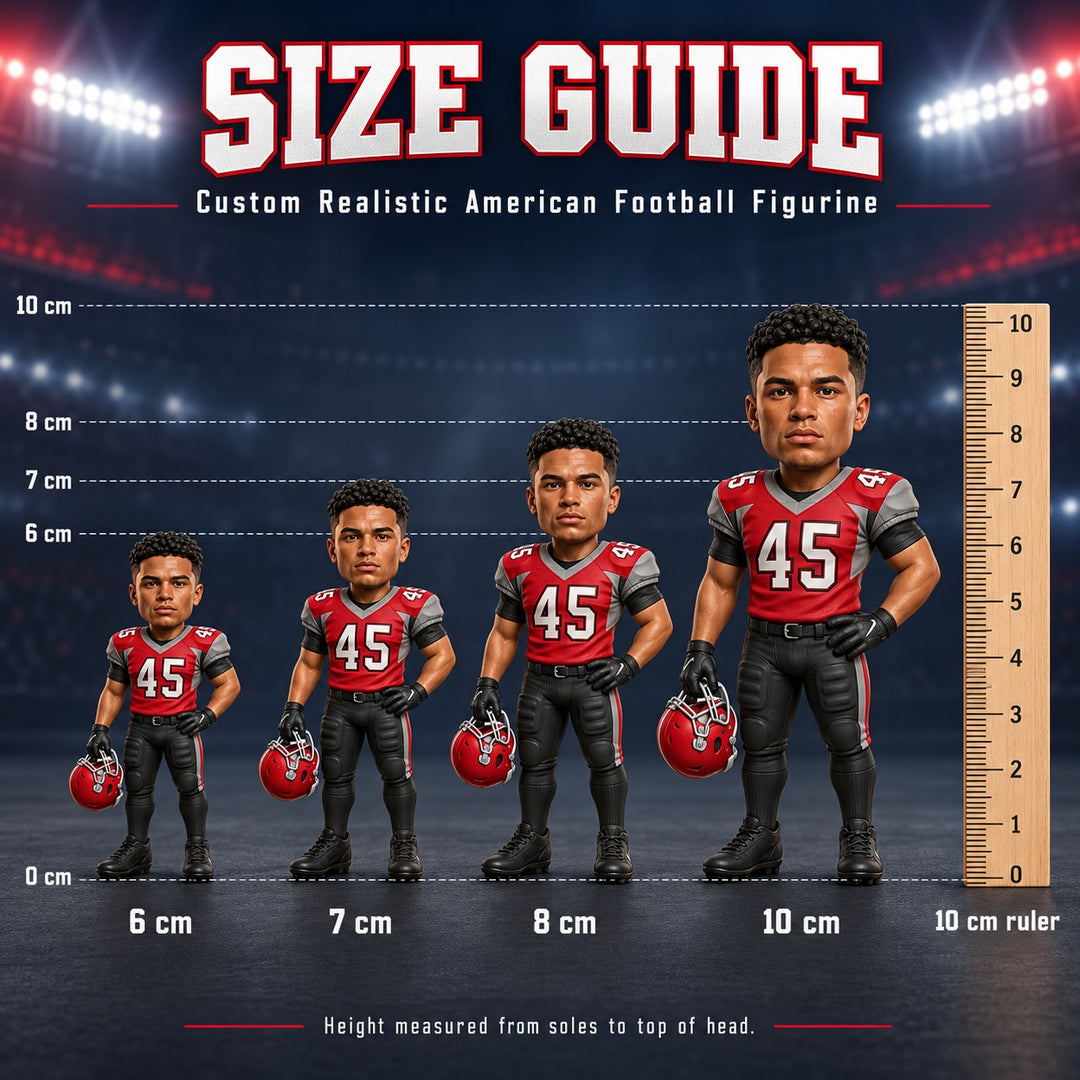 Custom Realistic American Football Figurine | Bring Your Game to Life