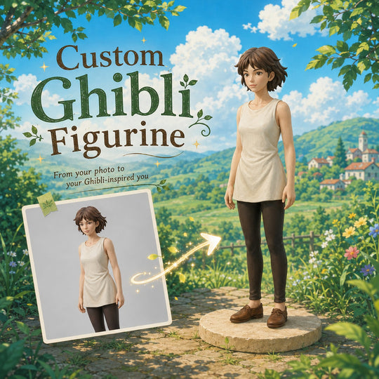 Custom Ghibli Figurine | Personalized Your Personal Soft Anime Figurine