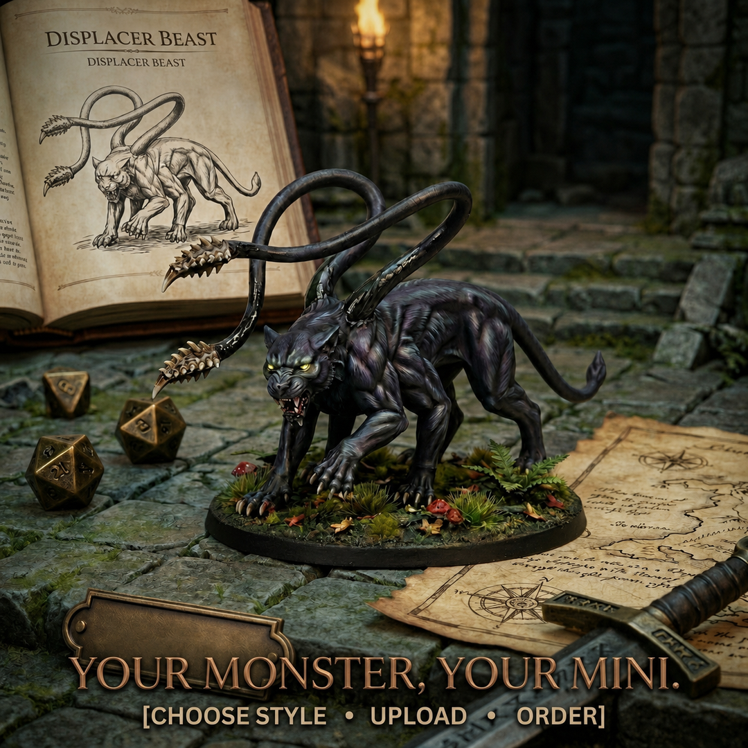 Custom tabletop RPG creature - personalized monster figure for gaming
