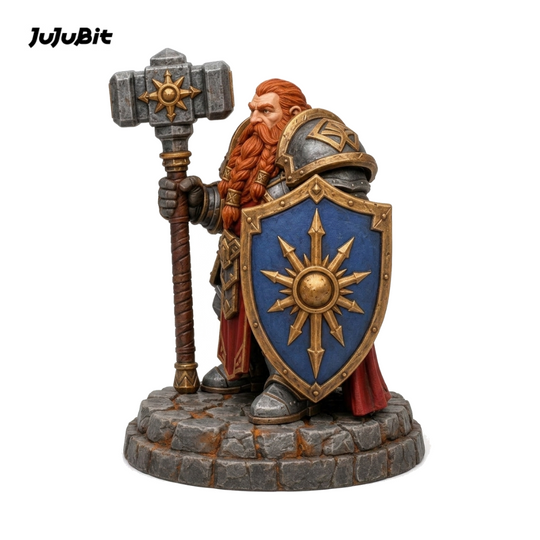 Dawnforge Dwarf Paladin-Detailed Sculpt Miniature for RPG, Display & Collection