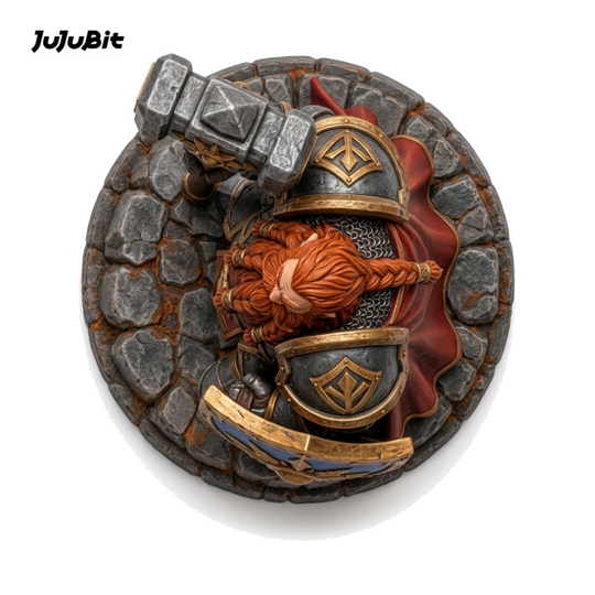 Dawnforge Dwarf Paladin-Detailed Sculpt Miniature for RPG, Display & Collection