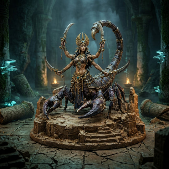 Desert Scorpion Empress-Detailed Sculpt Miniature for RPG, Display & Collection
