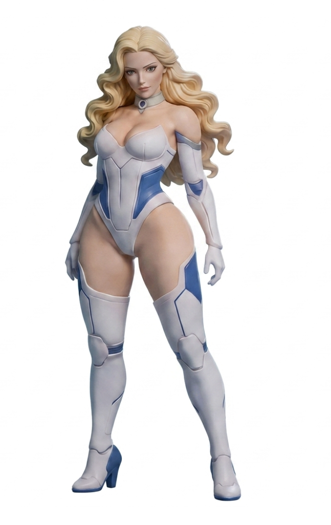 Diamond Vision X-Men figurine - custom 3D printed Marvel character sculpture