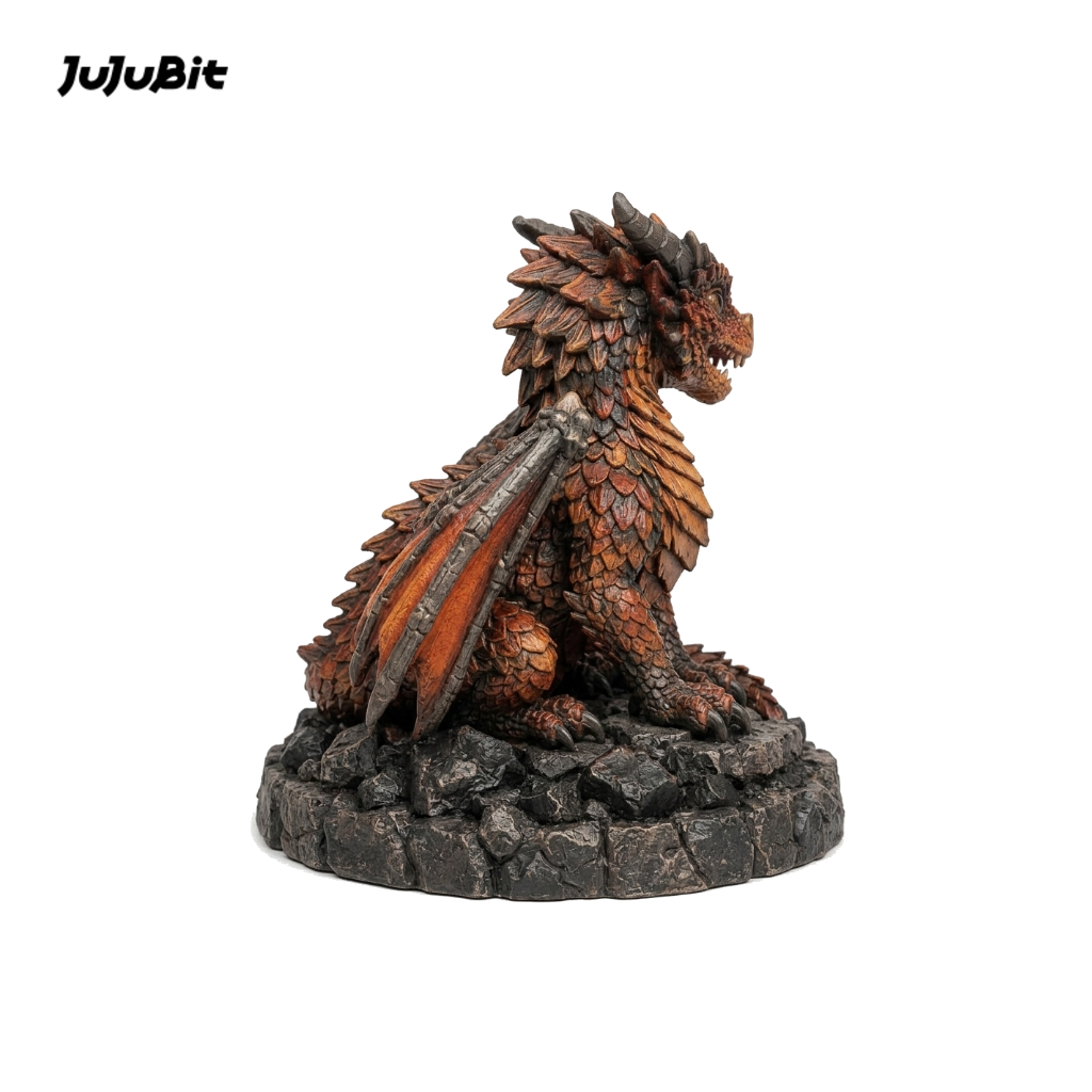 Cinderscale Wyrmling-Detailed Sculpt Miniature for RPG, Display & Collection
