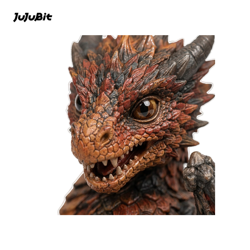 Cinderscale Wyrmling-Detailed Sculpt Miniature for RPG, Display & Collection