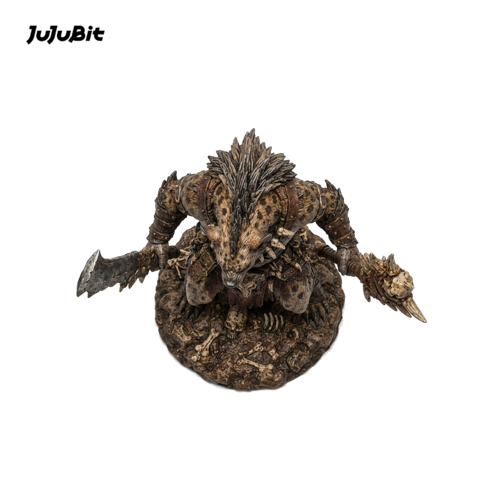 Dreadmaw Gnoll Chieftain-Detailed Sculpt Miniature for RPG, Display & Collection