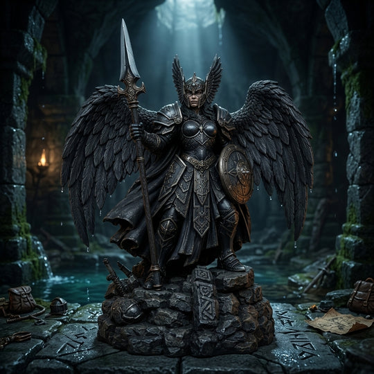 Dusk Valkyrie-Detailed Sculpt Miniature for RPG, Display & Collection