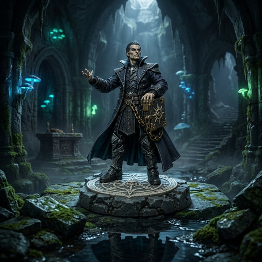 Duskfall Warlock-Detailed Sculpt Miniature for RPG, Display & Collection