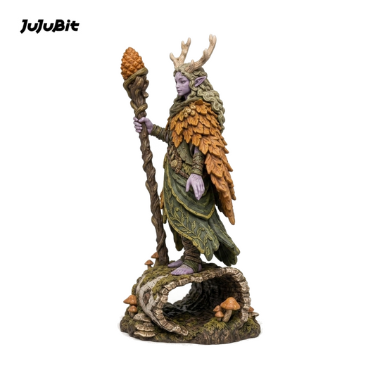 Duskhollow Fey Druid-Detailed Sculpt Miniature for RPG, Display & Collection