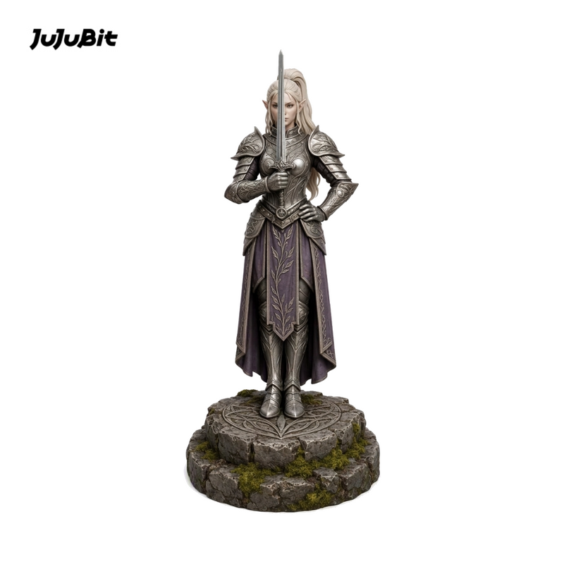 Duskveil Elf Champion-Detailed Sculpt Miniature for RPG, Display & Collection