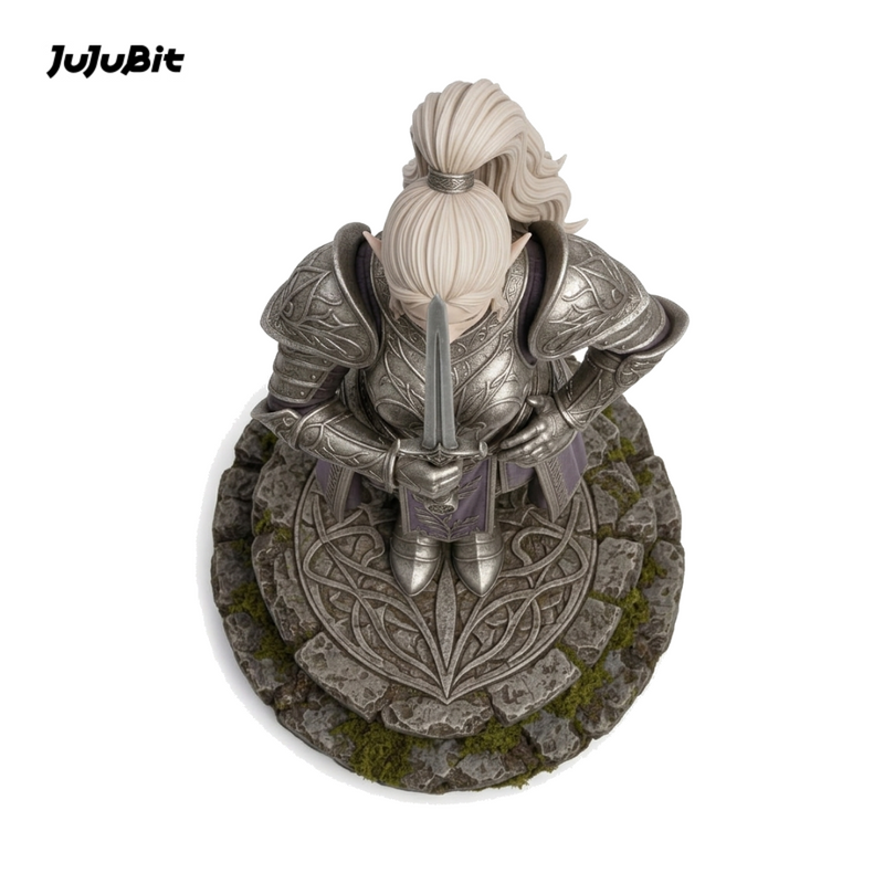 Duskveil Elf Champion-Detailed Sculpt Miniature for RPG, Display & Collection