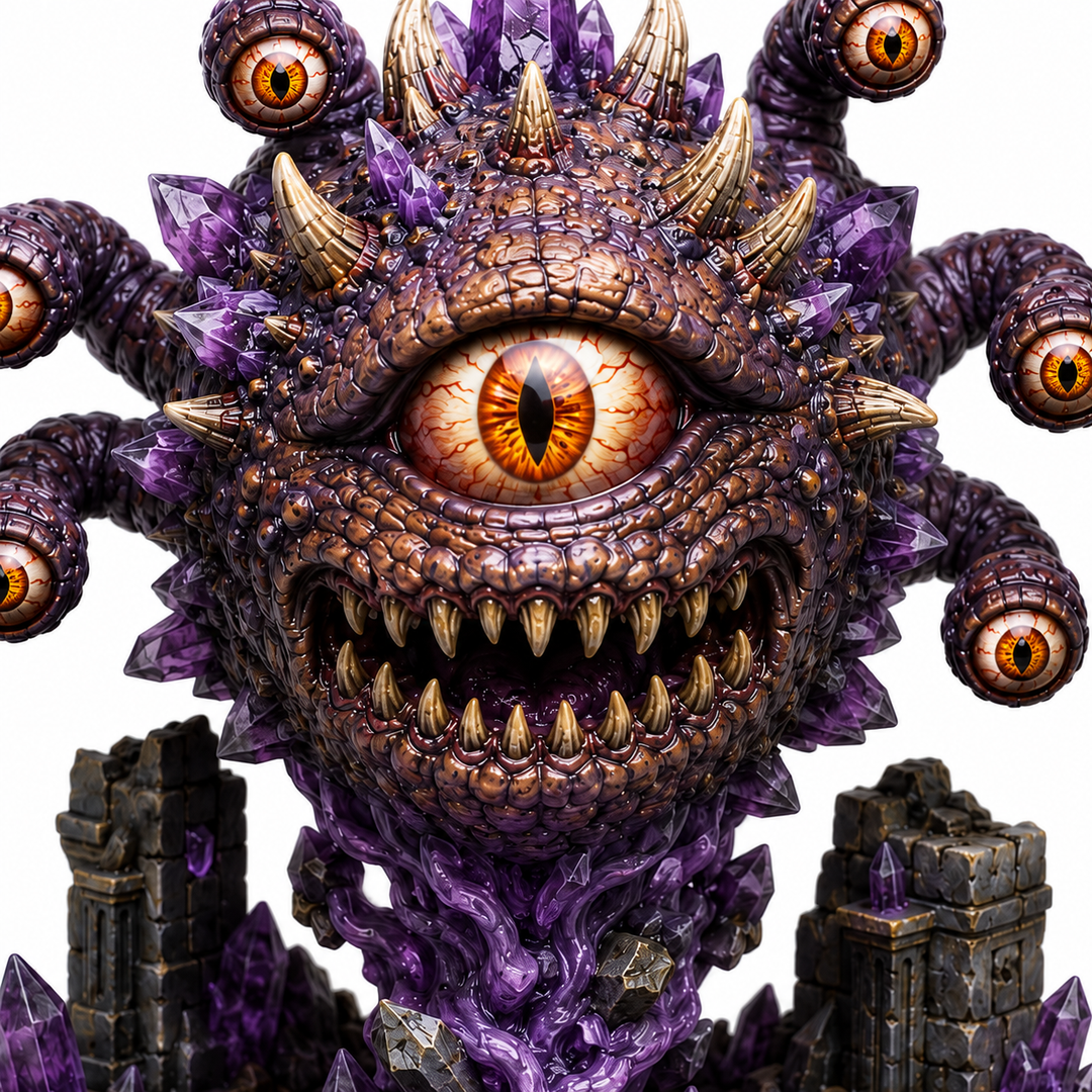 Crystalline Eye Tyrant-Detailed Sculpt Miniature for RPG, Display & Collection
