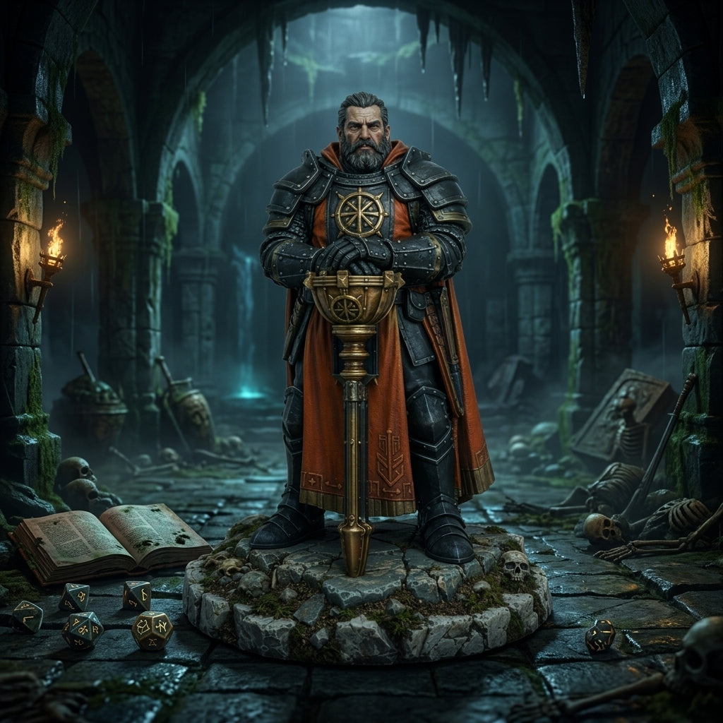 Ember Warden-Detailed Sculpt Miniature for RPG, Display & Collection