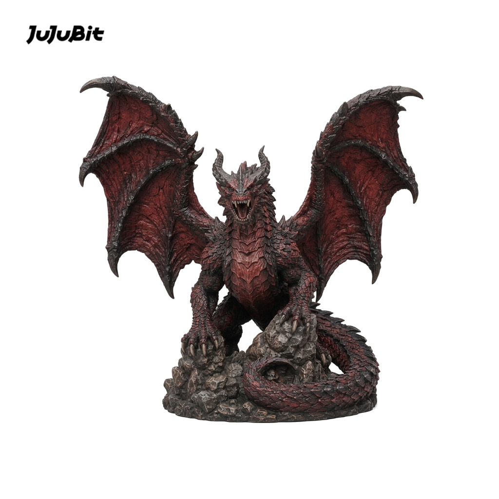 Emberfang Dragon Tyrant-Detailed Sculpt Miniature for RPG, Display & Collection