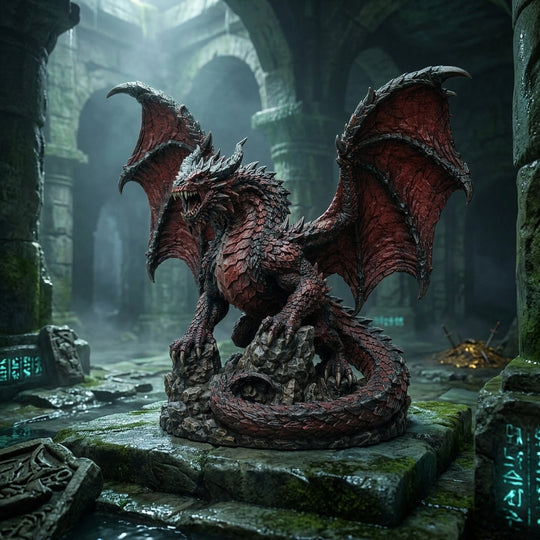 Emberfang Dragon Tyrant-Detailed Sculpt Miniature for RPG, Display & Collection
