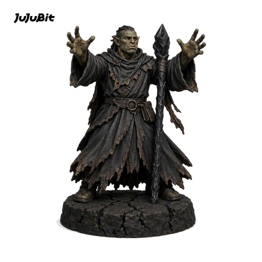 Emberpeak Pyromancer-Detailed Sculpt Miniature for RPG, Display & Collection