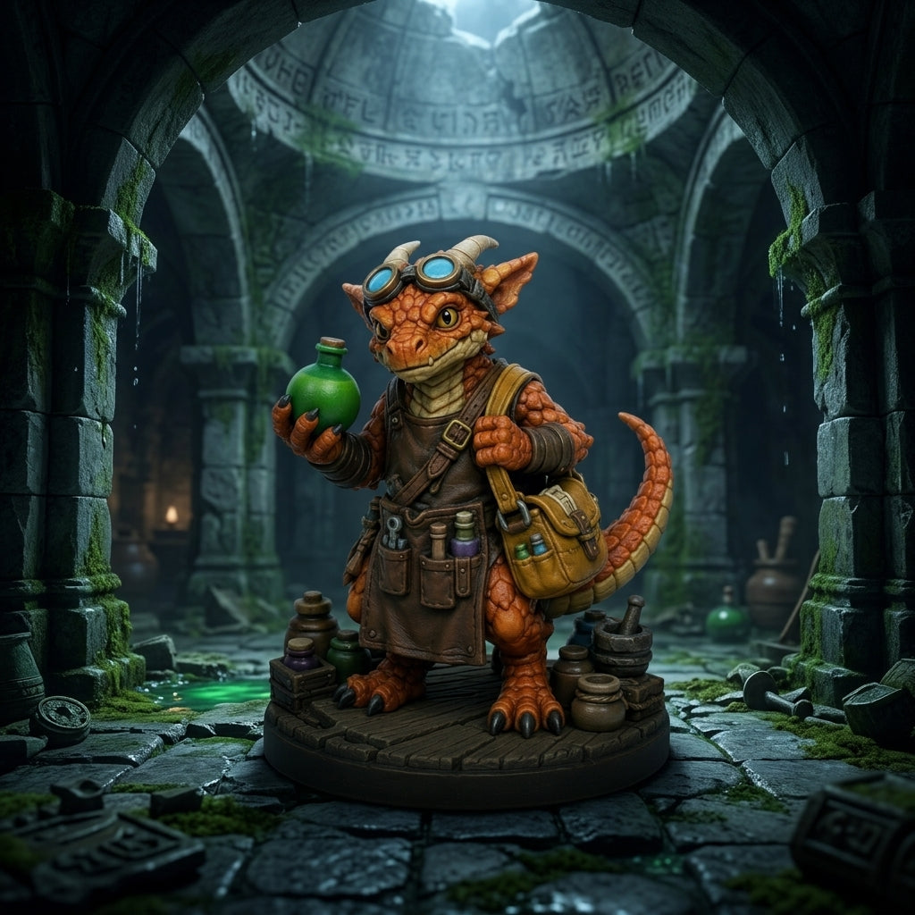 Emberquill Kobold Alchemist-Detailed Sculpt Miniature for RPG, Display & Collection