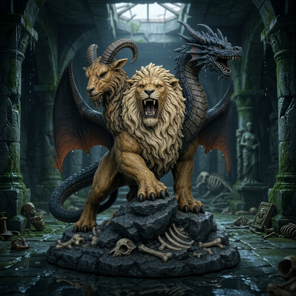 Emberwing Chimera-Detailed Sculpt Miniature for RPG, Display & Collection