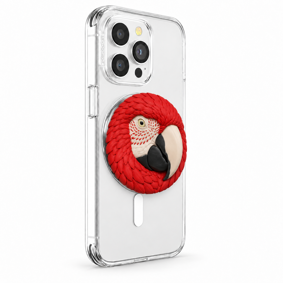 Parrot Design Magnetic Phone Grip