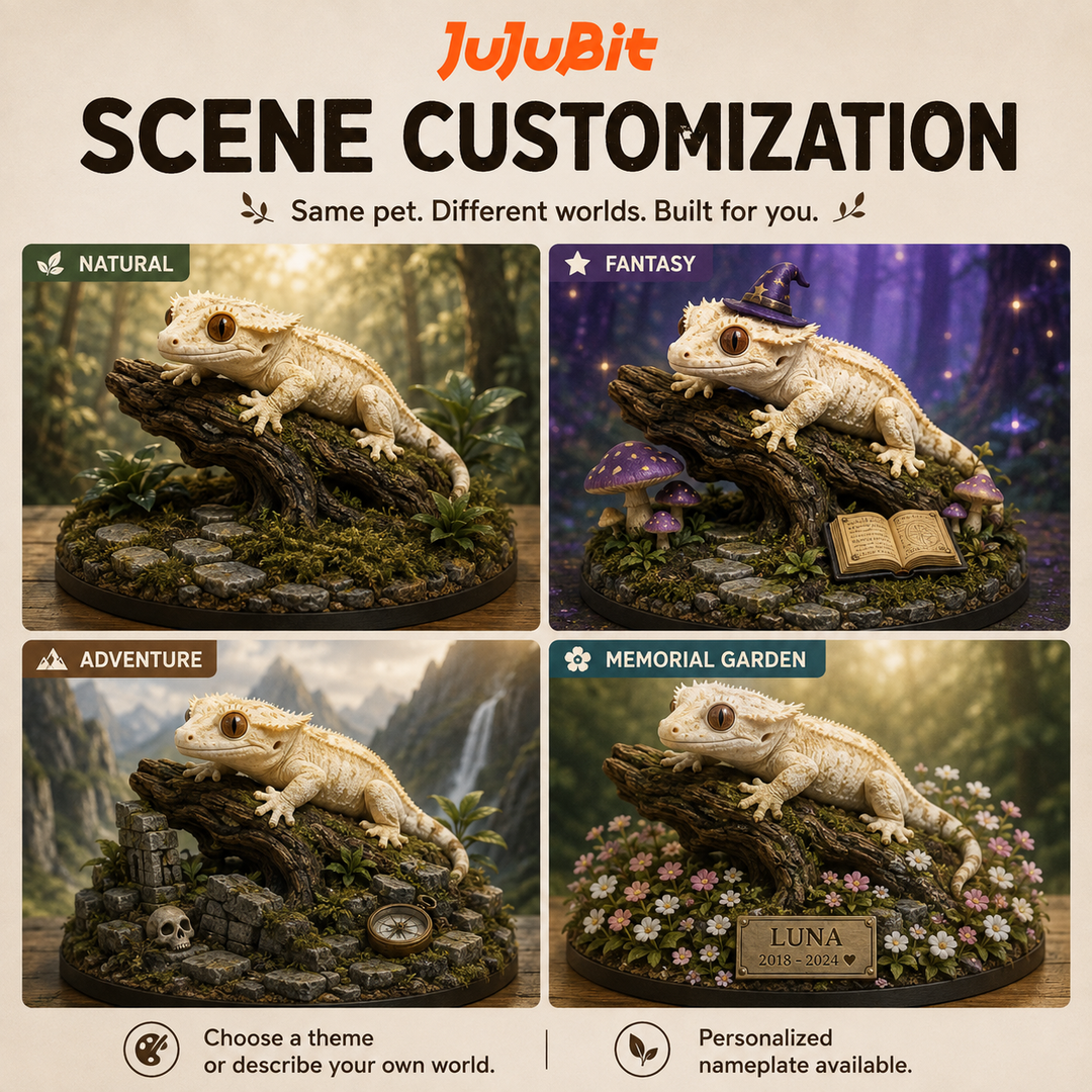 Custom Exotic Pet Figurine | Turn Your Pet Into a Magical Mini World