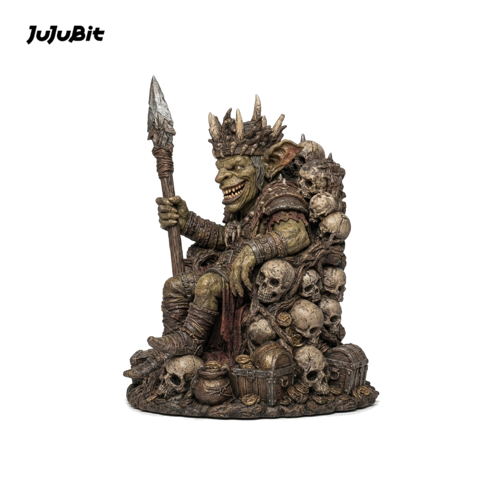 Thornmaw Goblin King-Detailed Sculpt Miniature for RPG, Display & Collection