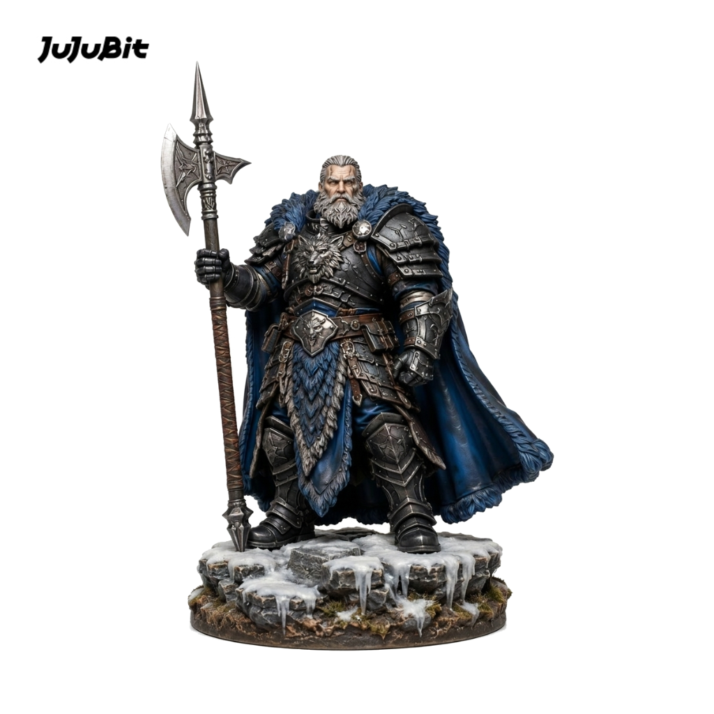 Frost Warden-Detailed Sculpt Miniature for RPG, Display & Collection