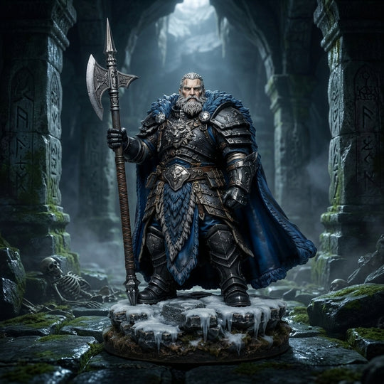 Frost Warden-Detailed Sculpt Miniature for RPG, Display & Collection
