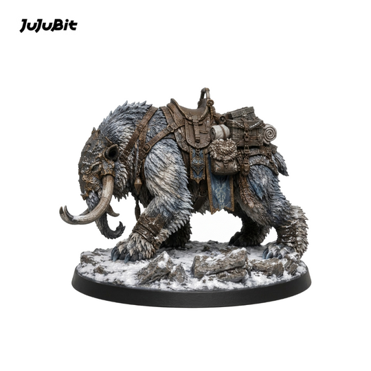 Frostback War Mammoth-Detailed Sculpt Miniature for RPG, Display & Collection