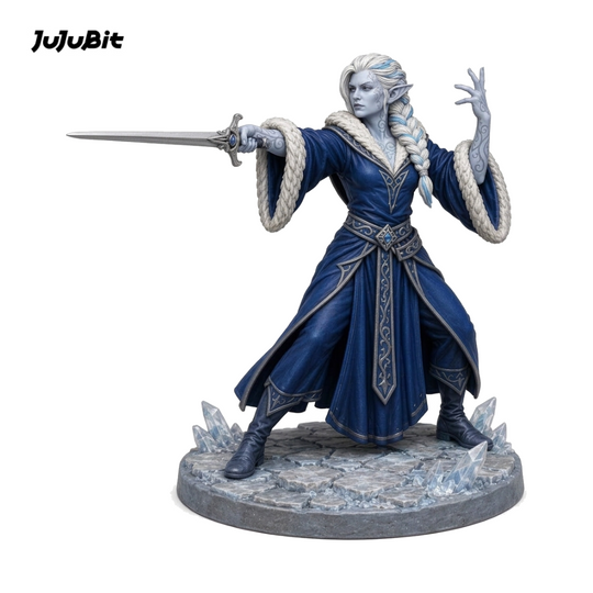 Frostbloom Eladrin Bladesinger-Detailed Sculpt Miniature for RPG, Display &amp; Collection