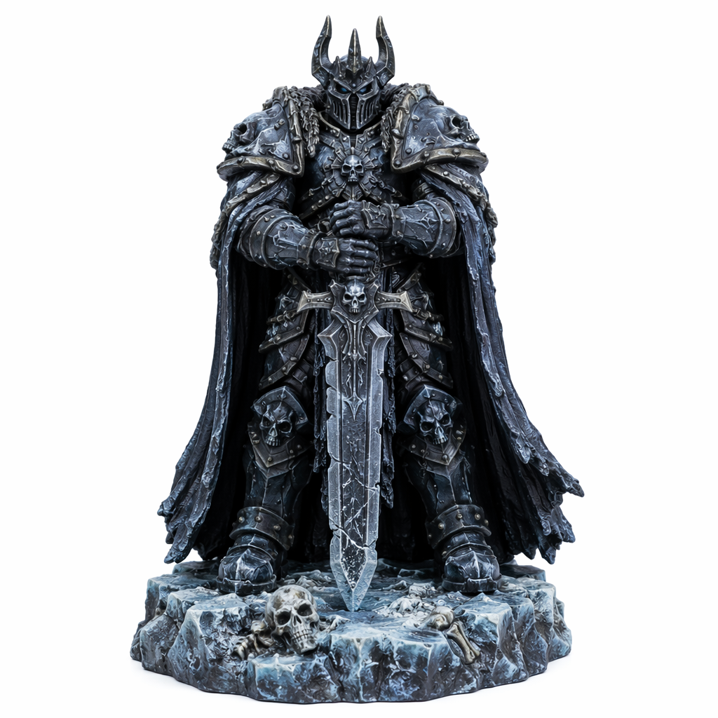 Frostbound Death Knight-Detailed Sculpt Miniature for RPG, Display & Collection