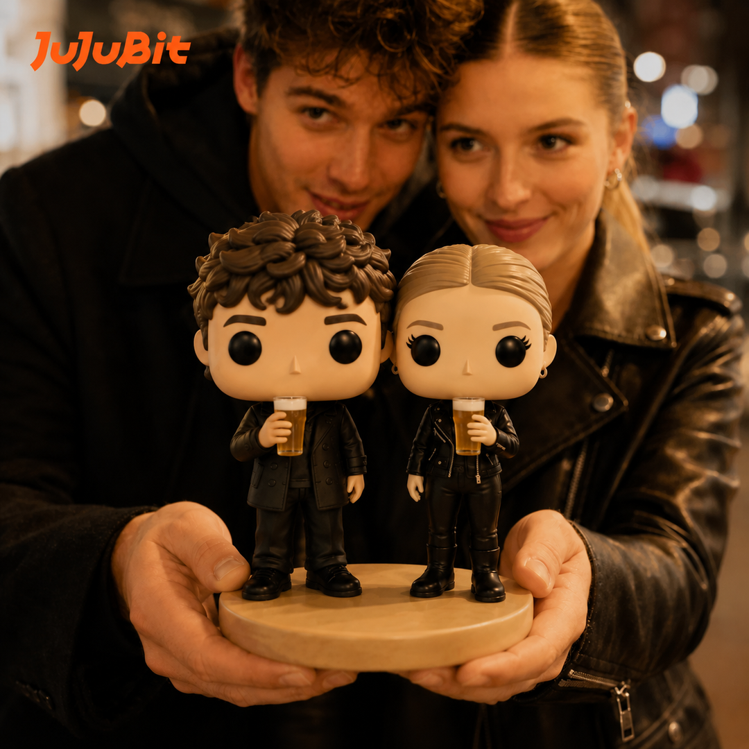 Personalized Mini Pop Couple Figure | Custom Two-Person Collectible