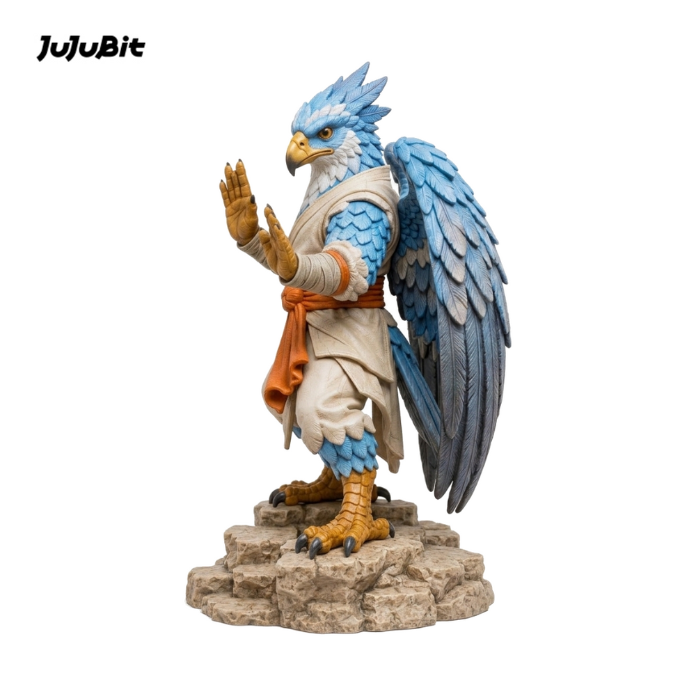 Galewing Aarakocra Monk-Detailed Sculpt Miniature for RPG, Display & Collection