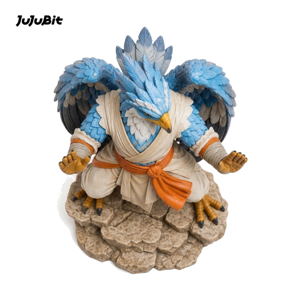 Galewing Aarakocra Monk-Detailed Sculpt Miniature for RPG, Display & Collection