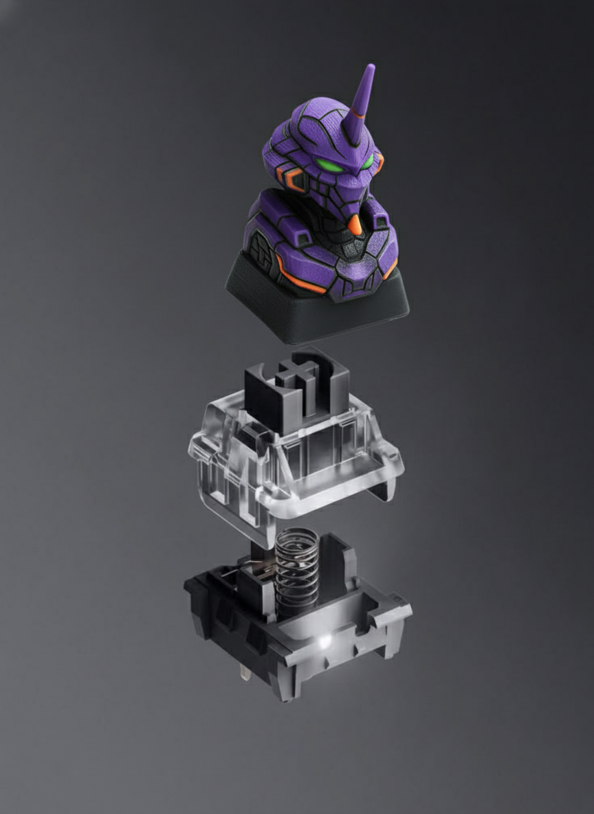 JuJuBit Custom Artisan Keycap for Mechanical Keyboards