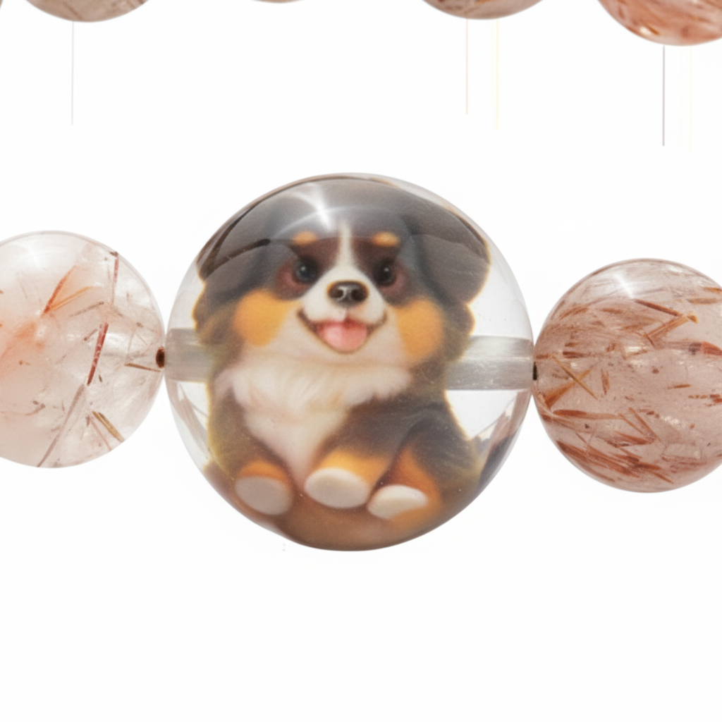 JuJuBit Black Rutilated Quartz Bracelet 10mm – Crystal for Energy