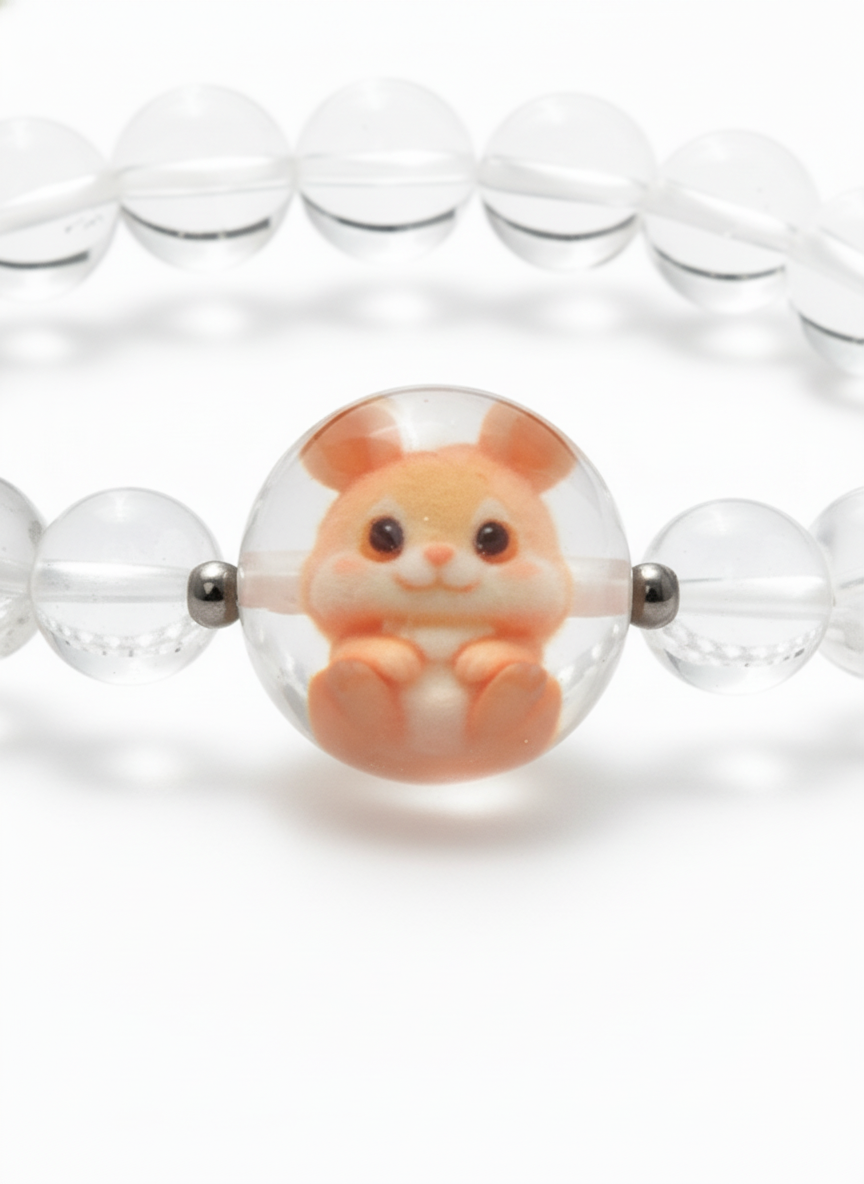 JuJuBit Clear Quartz Bracelet 8mm – Crystal for Healing & Energy