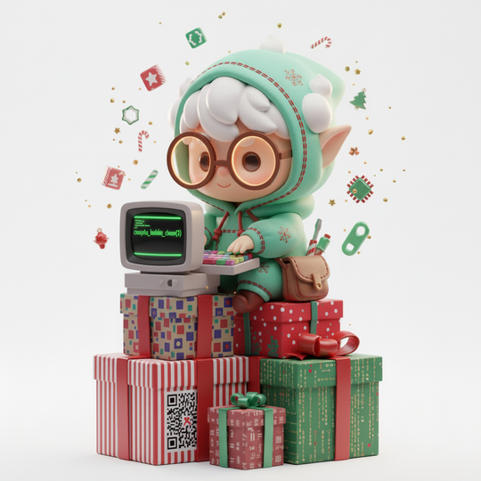 JuJuBit Snowglow Christmas Collectible Art Toy Elf.exe