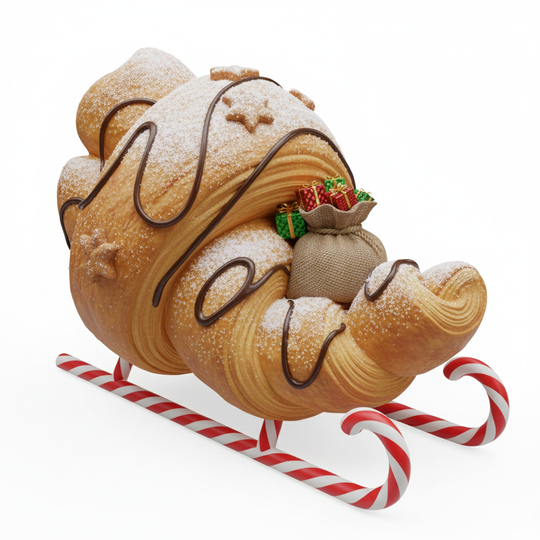 JuJuBit Snowglow Christmas Collectible Art Toy Croissleigh