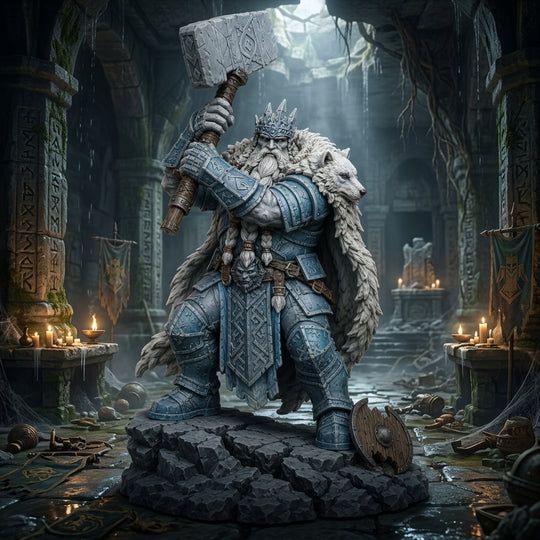 Glacierborn Frost Giant-Detailed Sculpt Miniature for RPG, Display & Collection