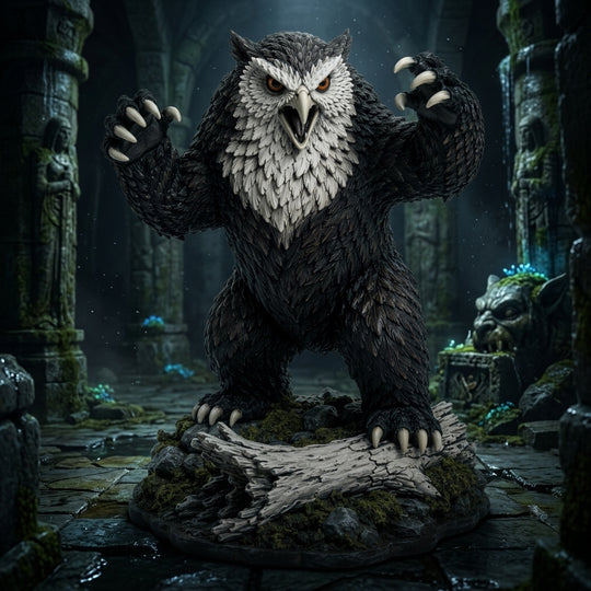 Gloomwing Owlbear-Detailed Sculpt Miniature for RPG, Display & Collection