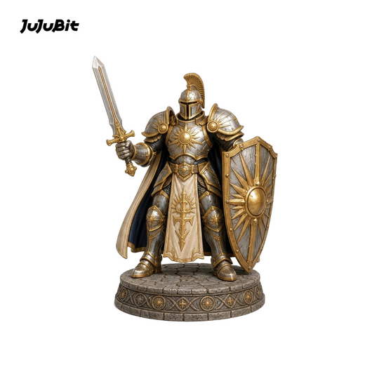 Goldenshield Oath Paladin-Detailed Sculpt Miniature for RPG, Display & Collection